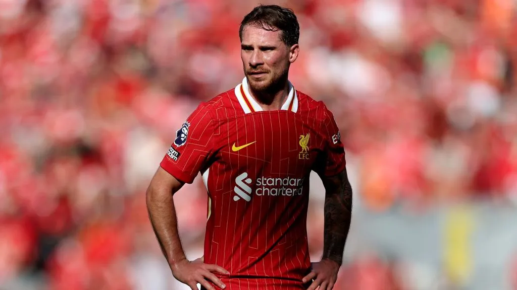 Mac Allister acaba de ganar la Premier League con el Liverpool. (Getty)