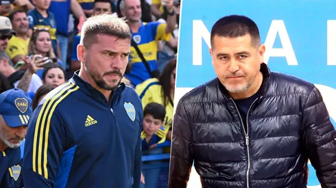 Mariano Herrón y Riquelme se mostraron juntos en Boca.