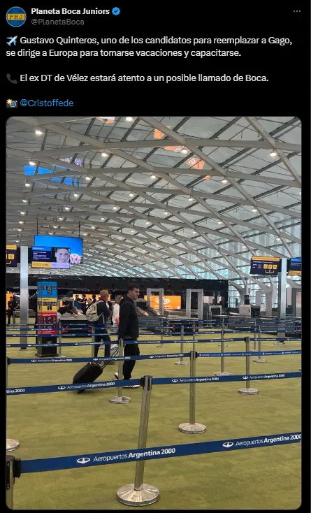 La foto de Quinteros que aclara su postura con Boca.