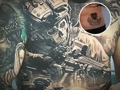 El futbolista que tenía tatuado el escudo de Boca, pero se lo tapó luego de irse del club