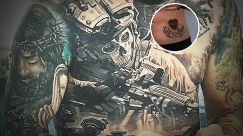 Jugó en Boca y tras su salida se tapó su tatuaje con el escudo del club.