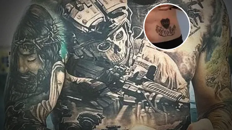 Jugó en Boca y tras su salida se tapó su tatuaje con el escudo del club.