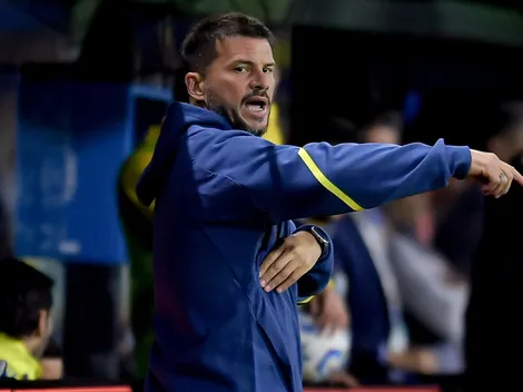 El cambio que probó Herrón en un momento de la práctica y podría darse si Boca necesita remontar ante Lanús