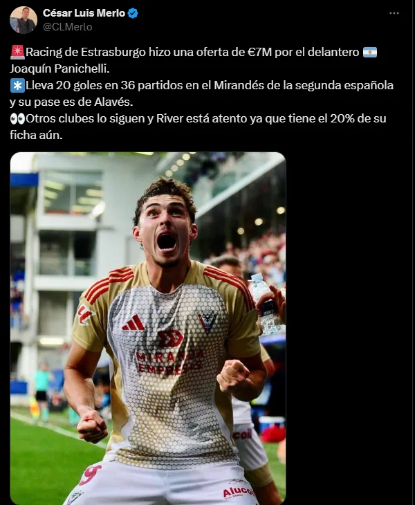 El ex River que podría acompañar a Barco en Francia. (Captura)