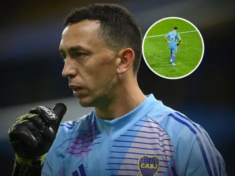 No se vio: la cábala de Marchesín durante los penales en Boca-Lanús