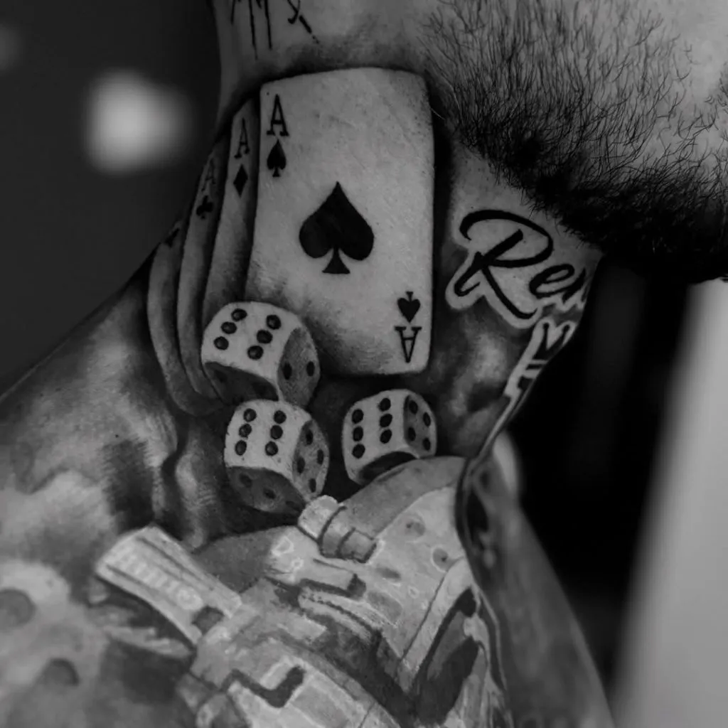 El nuevo tatuaje del Pipa Benedetto (Foto de samirbughdaditattoo en Instagram)