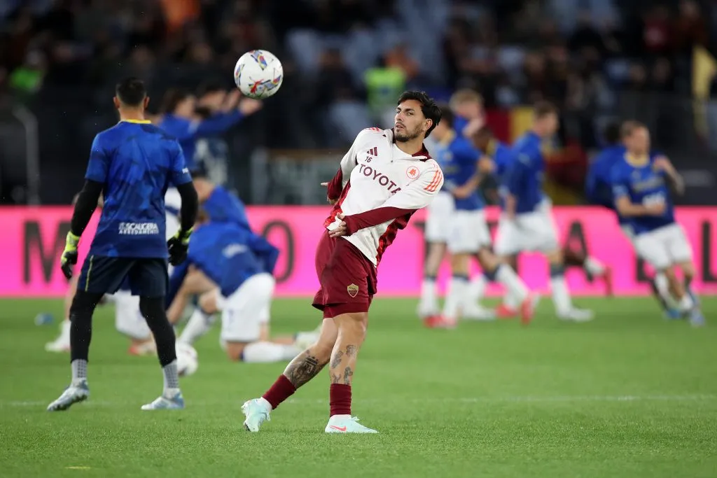 Paredes, sin minutos en la Roma. (Getty)