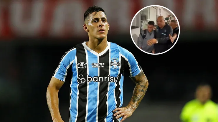 Cristian Pavón, acusado de escupir a un policía en Brasil.