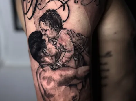 El tatuaje gigante que se hizo un jugador de Boca para su hija