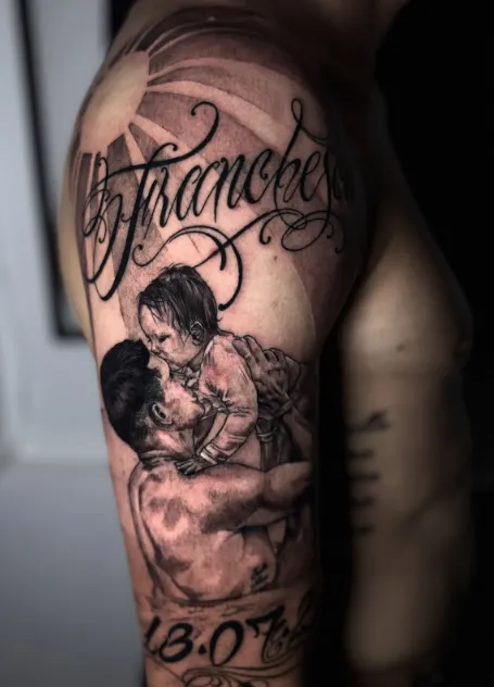 El nuevo tatuaje de Blanco. (Captura)