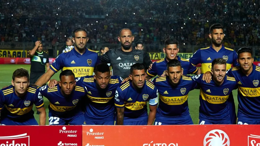 Así se veía el plantel de Boca cuando llegó Russo en 2020. (Getty)