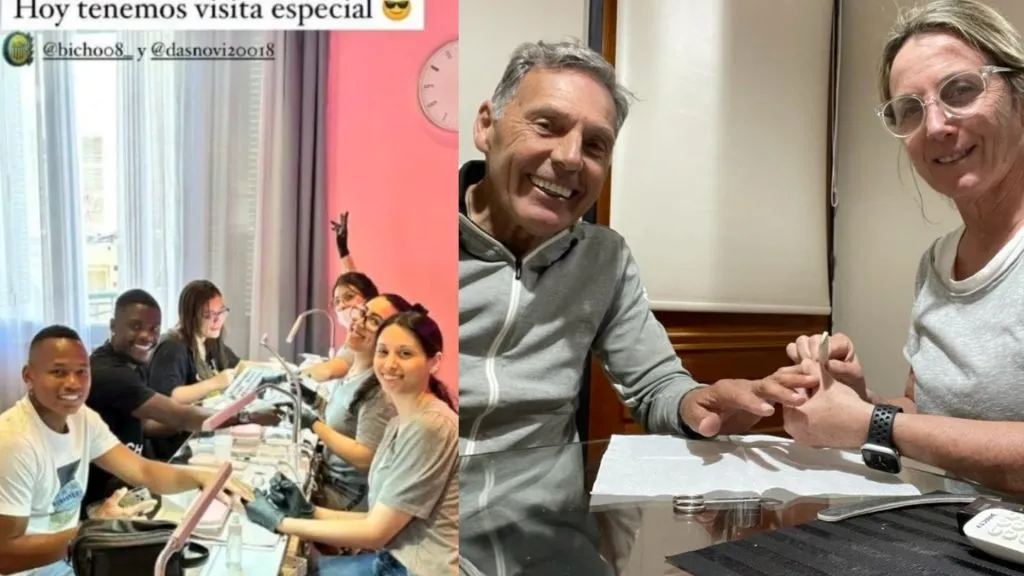 Campaz se hizo las uñas y Russo lo apoyó. (Instagram)