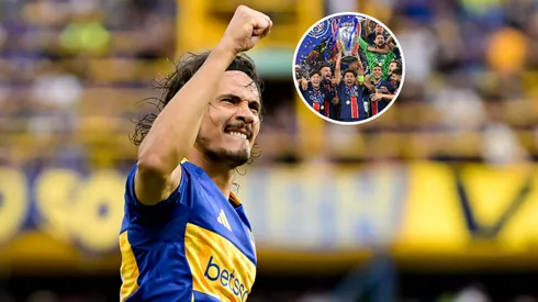 Cavani saludó al PSG luego de haber ganado la Champions League.