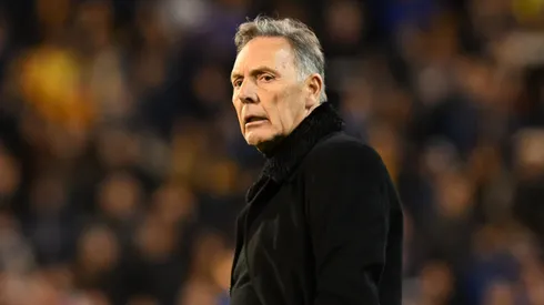 Russo probó un dibujo muy particular en el entrenamiento de este domingo.