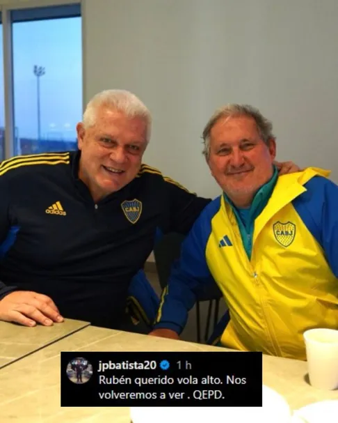 El mensaje de Jorge Batista para Rubén Argemi en redes.