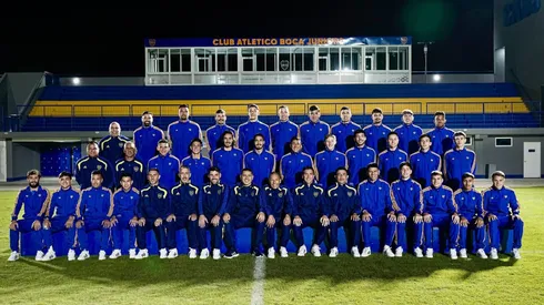 La foto del plantel, antes de partir rumbo a USA. Foto: Getty.