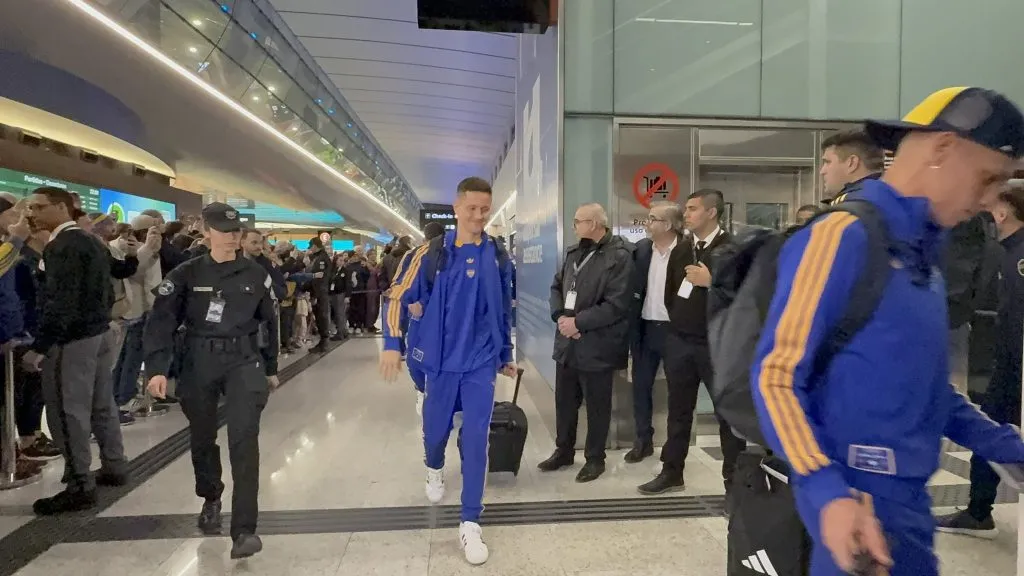 Un hincha de Boca increpó a varios integrantes del plantel.