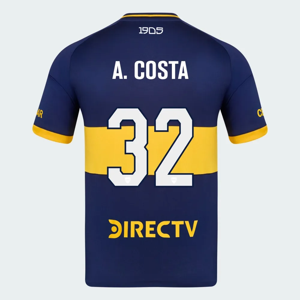 Así son los dorsales de la nueva camiseta de Boca.