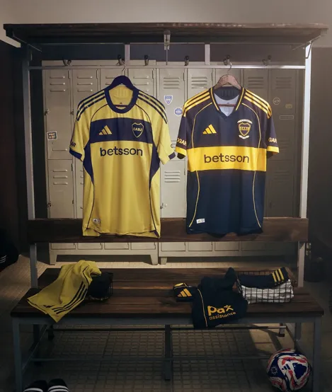 Las nuevas camisetas de Boca. (Instagram)