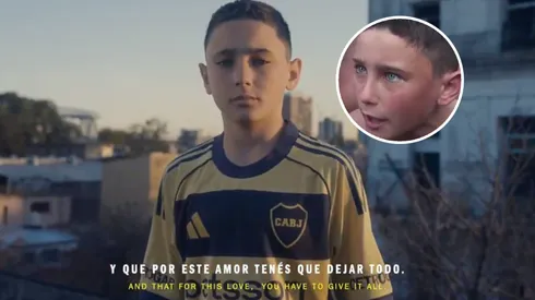 El nene hincha de Boca que emocionó a todos en el 2023.