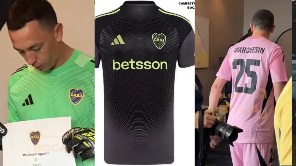 Los buzos de arquero que tendrá Boca para el Mundial de Clubes 2025.