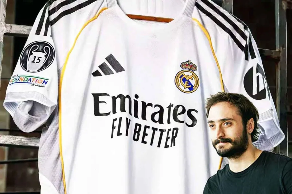Pedro Rollán también diseñó la actual camiseta del Real Madrid. (Foto web)