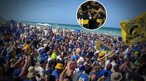 Un exBoca estuvo presente en el banderazo en Miami.