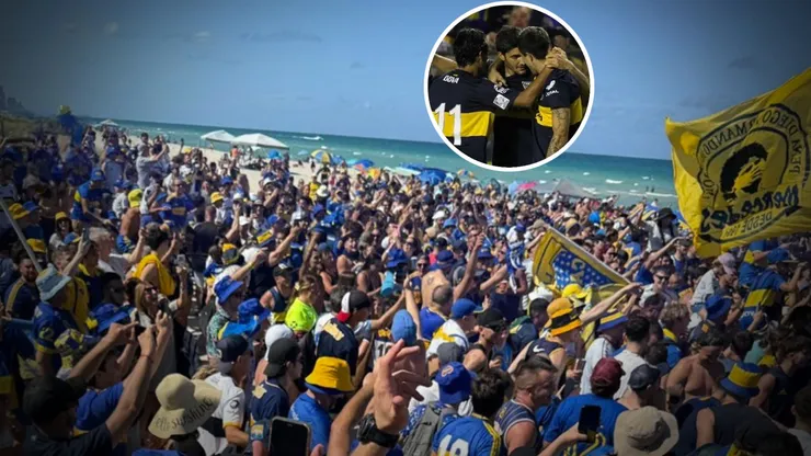 Un exBoca estuvo presente en el banderazo en Miami.
