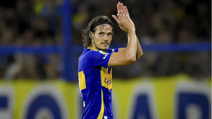 Edinson Cavani, delantero de Boca (Getty Images)