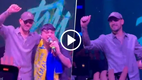 Paredes apareció en un boliche de Miami y los hinchas le cantaron.