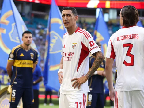 No se vio: el gesto de Di María a los hinchas de Boca tras su gol para el Benfica