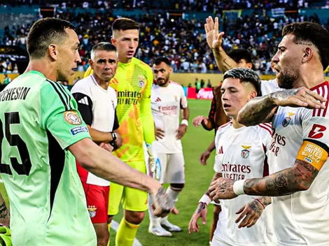 No se vio: el picante cruce entre Marchesín y Otamendi tras el empate entre Boca y Benfica