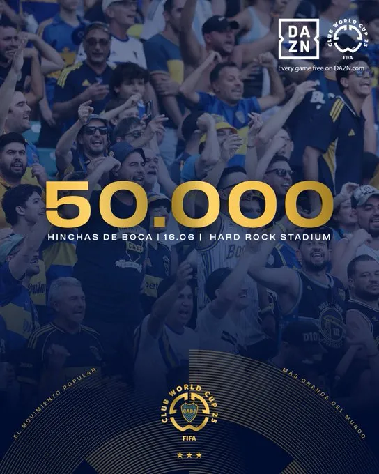 Posteo oficial de Boca