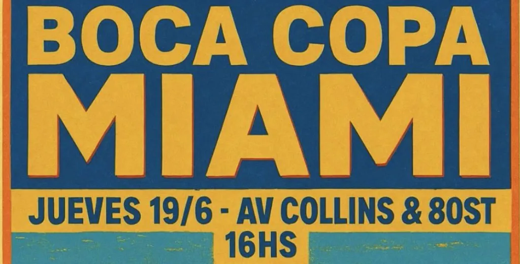 Afiche del banderazo de Boca en la previa del partido contra Bayern Múnich