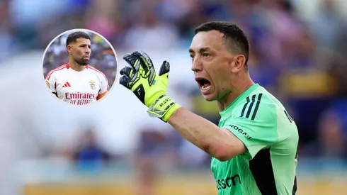 Marchesín habló con Otamendi luego de la discusión del final del partido con el Benfica.