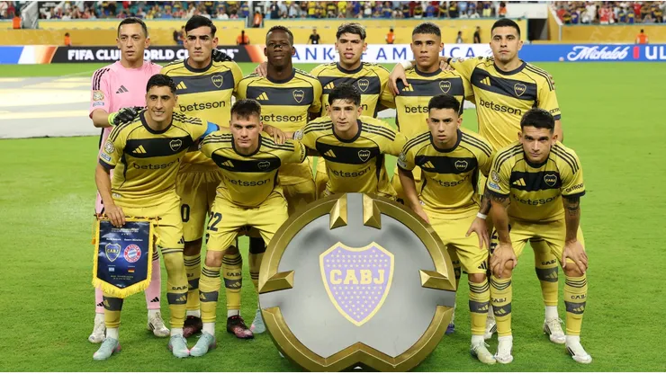 La formación titular de Boca ante Bayern.