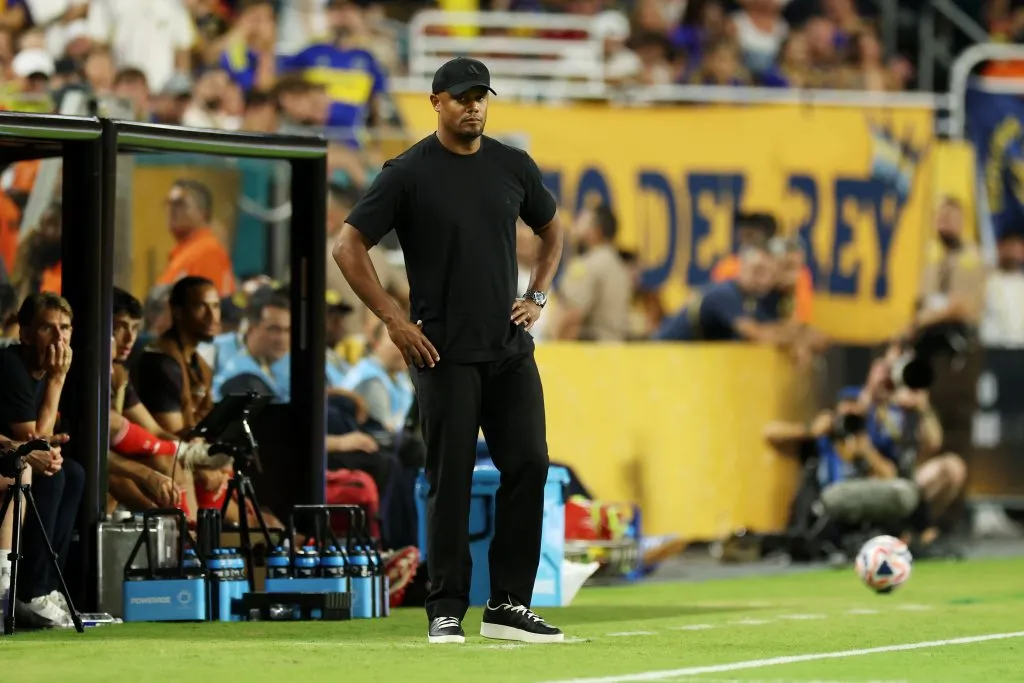 Kompany dejó un aviso que ilusiona a Boca. (Getty Images)