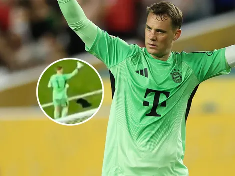 No se vio: el gesto de Manuel Neuer a los hinchas de Boca ni bien terminó el partido con triunfo del Bayern Munich