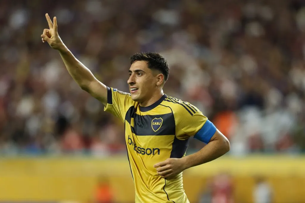 Miguel Merentiel en Boca vs. Bayern Múnich (Getty Images)