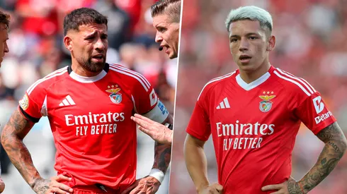 Las fotos que subieron Otamendi y Prestianni tras la victoria del Benfica.