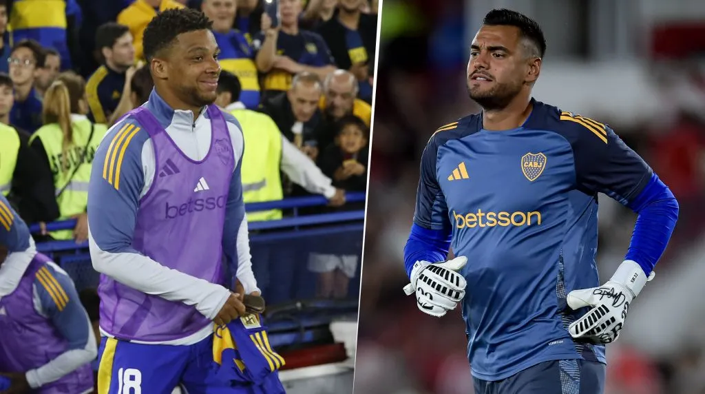 Fabra y Romero, apuntados para irse de Boca. (Getty)