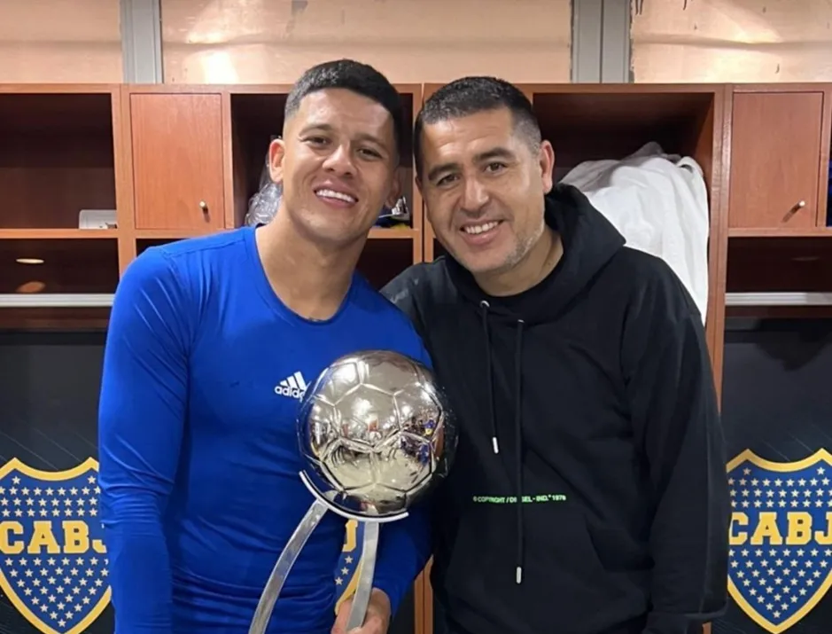 Rojo y Riquelme, en 2021.