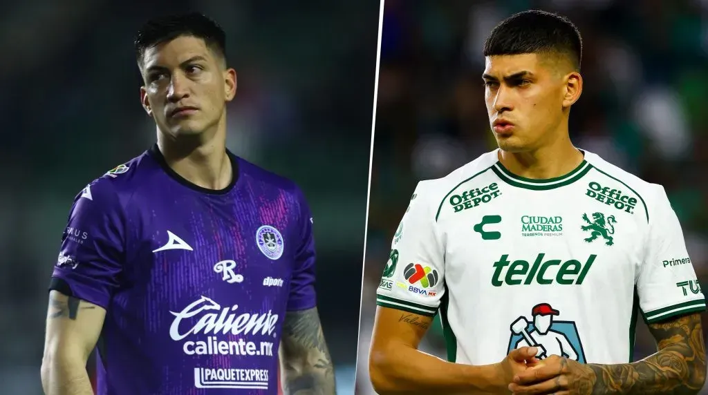 Merolla y Adonis Frías, los dos centrales que le gustan a Riquelme. (Getty Images)