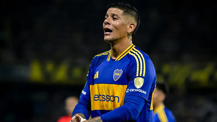 Marcos Rojo no terminó la práctica de Boca
