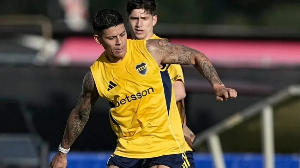 Rojo viajó a Estados Unidos pero no tuvo minutos en el Mundial de Clubes. (Boca Juniors)