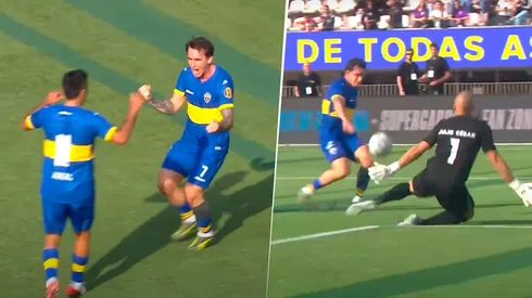 El gol de Mouche para Boca ante Corinthians.