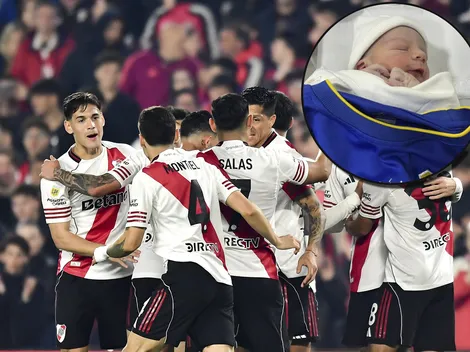 Jugó en River, pero es hincha de Boca: nació el hijo de Gaspar Servio y ya le compró la camiseta azul y oro