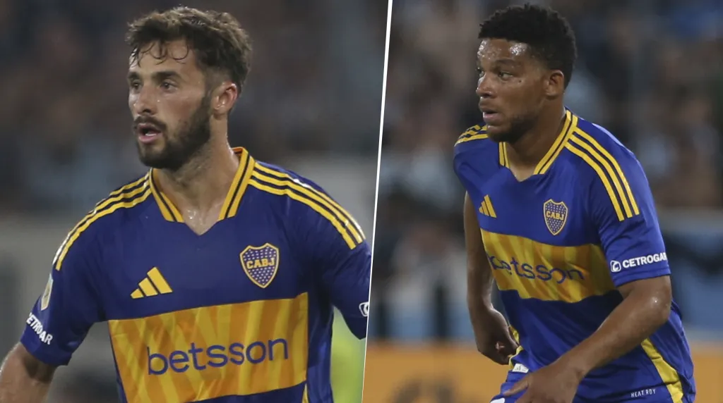 Frank Fabra y Marcelo Saracchi en Boca (Getty Images)