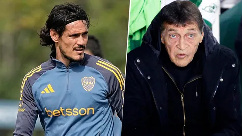 Falcioni le dio un consejo a Cavani.