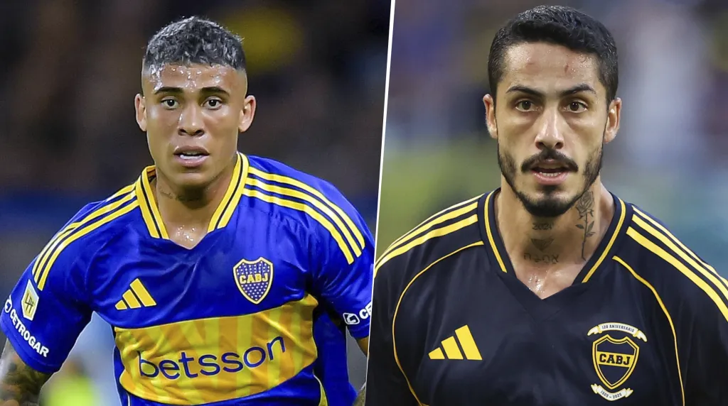 Ayrton Costa y Nicolás Figal en Boca (Getty Images)